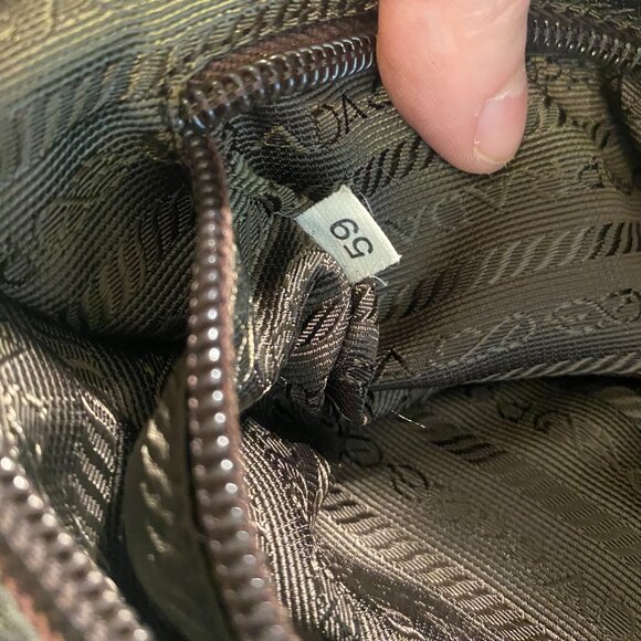 Authentic Preowned Unisex Prada Brown Nylon Messenger Bag - Picture 13 of 16